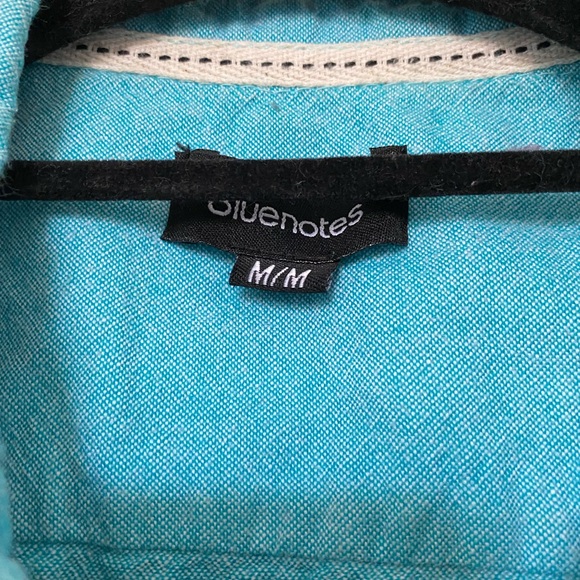 🎉5/$30 - Men’s teal casual button down - Picture 2 of 3